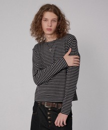 BORDER KNIT LONG SLEEVE TEE/ボーダーニットロングスリーブT