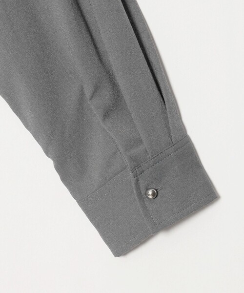 A DAY IN THE LIFE UNITED ARROWS(アデイインザライフユナイテッドアローズ)の「デニムライク ボウタイ バンドカラーブラウス <A DAY IN THE LIFE>(シャツ/ブラウス・レディース・ダークグレー/ライトブルー/ロイヤルブルー・FREE)」の12枚目の写真