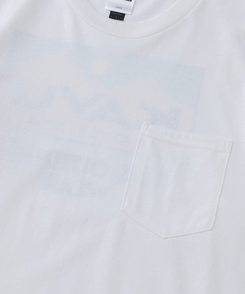 KAVU(カブー)の「KAVU/カブー Pocket 4C LS Tee/ポケット 4C ロングスリーブ Tシャツ(Tシャツ/カットソー・メンズ・グレー/ホワイト・LARGE/X-LARGE/MEDIUM)」の4枚目の写真