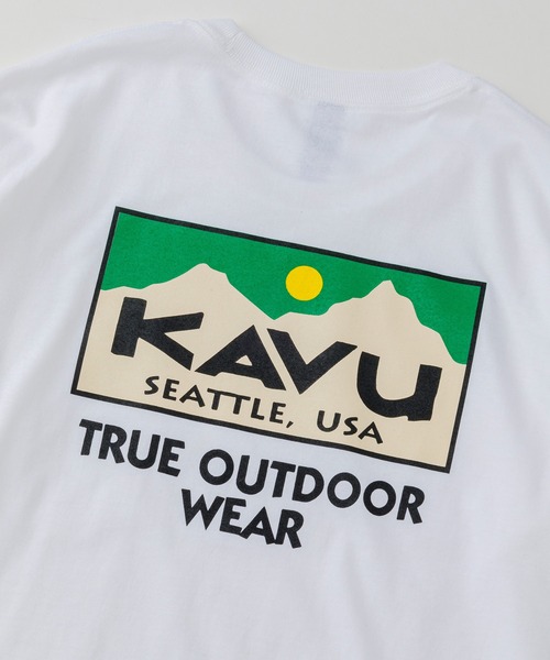 KAVU(カブー)の「KAVU/カブー Pocket 4C LS Tee/ポケット 4C ロングスリーブ Tシャツ(Tシャツ/カットソー・メンズ・グレー/ホワイト・LARGE/X-LARGE/MEDIUM)」の5枚目の写真