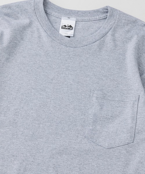 KAVU(カブー)の「KAVU/カブー Pocket 4C LS Tee/ポケット 4C ロングスリーブ Tシャツ(Tシャツ/カットソー・メンズ・グレー/ホワイト・LARGE/X-LARGE/MEDIUM)」の7枚目の写真