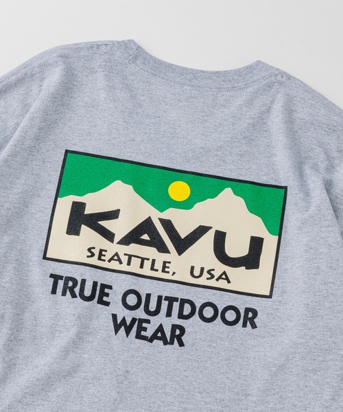 KAVU(カブー)の「KAVU/カブー Pocket 4C LS Tee/ポケット 4C ロングスリーブ Tシャツ(Tシャツ/カットソー・メンズ・グレー/ホワイト・LARGE/X-LARGE/MEDIUM)」の8枚目の写真