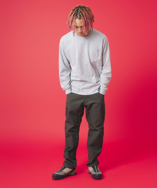 KAVU(カブー)の「KAVU/カブー Pocket 4C LS Tee/ポケット 4C ロングスリーブ Tシャツ(Tシャツ/カットソー・メンズ・グレー/ホワイト・LARGE/X-LARGE/MEDIUM)」の10枚目の写真