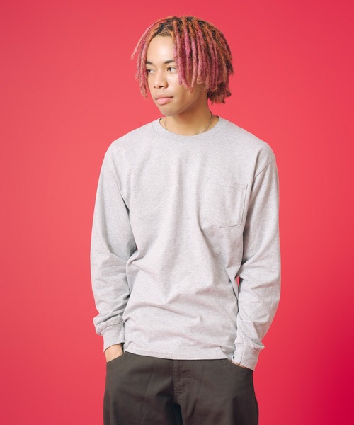 KAVU(カブー)の「KAVU/カブー Pocket 4C LS Tee/ポケット 4C ロングスリーブ Tシャツ(Tシャツ/カットソー・メンズ・グレー/ホワイト・LARGE/X-LARGE/MEDIUM)」の11枚目の写真