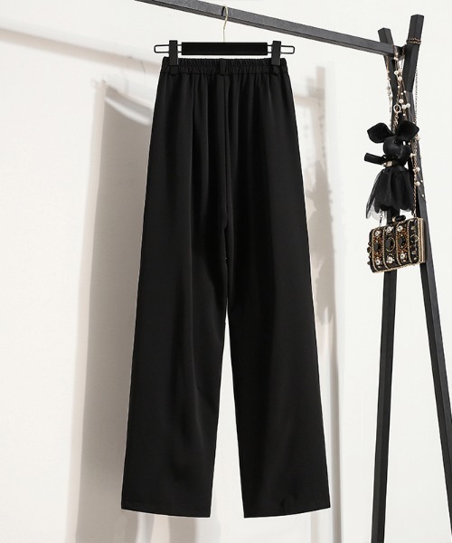 AMAJI（アマジ）の「ワイド スラックス（スラックス・レディース・ブラック/ホワイト・X-LARGE/SMALL/MEDIUM/LARGE）」の3枚目の写真
