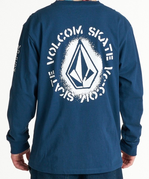 VOLCOM(ボルコム)の「VOLCOM メンズ SKATE VITALS LS ロンT 【2026年秋冬モデル】/ボルコム長袖バックプリントロンT(Tシャツ/カットソー・メンズ・ブラック系その他/ネイビー/ホワイト・MEDIUM/LARGE/X-LARGE)」の11枚目の写真