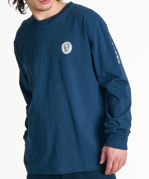 VOLCOM(ボルコム)の「VOLCOM メンズ SKATE VITALS LS ロンT 【2026年秋冬モデル】/ボルコム長袖バックプリントロンT(Tシャツ/カットソー・メンズ・ブラック系その他/ネイビー/ホワイト・MEDIUM/LARGE/X-LARGE)」の12枚目の写真