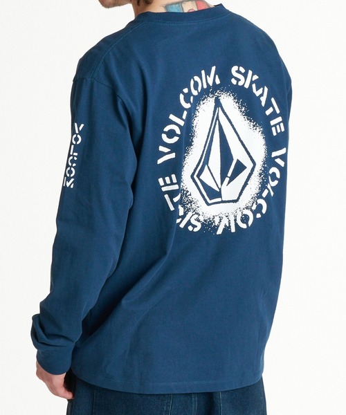 VOLCOM(ボルコム)の「VOLCOM メンズ SKATE VITALS LS ロンT 【2026年秋冬モデル】/ボルコム長袖バックプリントロンT(Tシャツ/カットソー・メンズ・ブラック系その他/ネイビー/ホワイト・MEDIUM/LARGE/X-LARGE)」の13枚目の写真