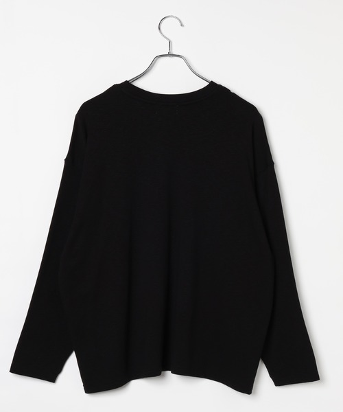 PBLIM(ページボーイリム)の「《UNISEX》トロンプルイユロンT(Tシャツ/カットソー・レディース・グレイッシュベージュ/ブラック・FREE)」の18枚目の写真