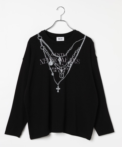 PBLIM(ページボーイリム)の「《UNISEX》トロンプルイユロンT(Tシャツ/カットソー・レディース・グレイッシュベージュ/ブラック・FREE)」の17枚目の写真