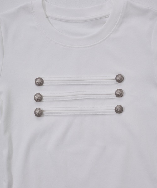 ENVYM(アンビー)の「ナポレオンデザインロンT(Tシャツ/カットソー・レディース・ネイビー/グレー/ホワイト・FREE)」の8枚目の写真