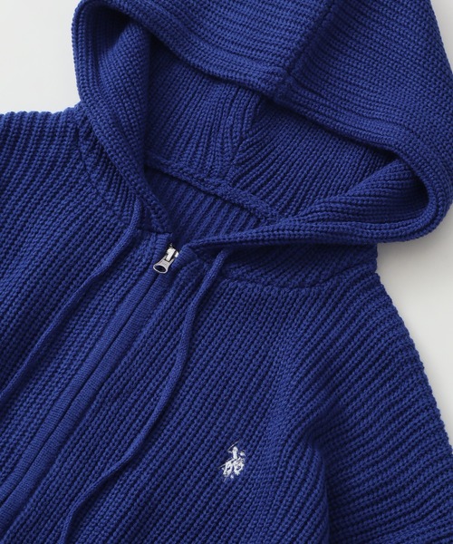 U.S. POLO ASSN.（ユーエスポロアッスン）の「【U.S. POLO ASSN./ユーエスポロアッスン】別注 ジップアップ ショートニットパーカー（ニット/セーター・メンズ・ブルー/レッド/ブラック/ネイビー/杢グレー/アイボリー・S/LL/M/L）」の10枚目の写真
