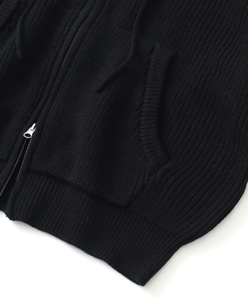 U.S. POLO ASSN.（ユーエスポロアッスン）の「【U.S. POLO ASSN./ユーエスポロアッスン】別注 ジップアップ ショートニットパーカー（ニット/セーター・メンズ・ブルー/レッド/ブラック/ネイビー/杢グレー/アイボリー・S/LL/M/L）」の16枚目の写真