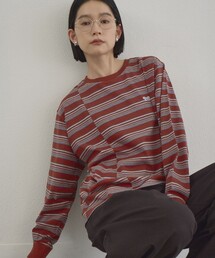 【Penneys(ぺニーズ)別注】マルチボーダー 切替デザインロンT