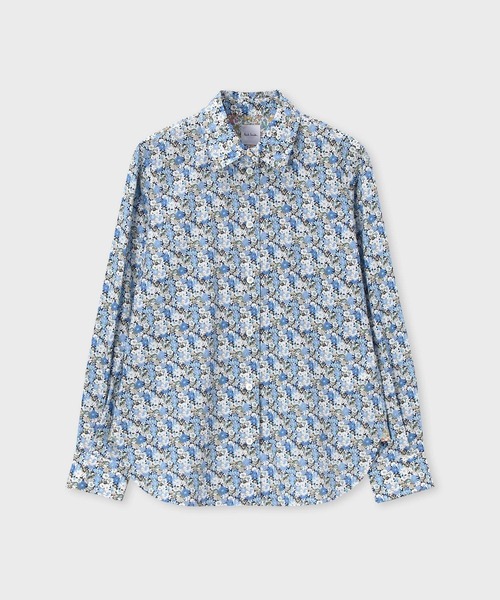 Paul Smith(ポールスミス)の「ウィメンズ リバティプリント 長袖シャツ / 265009 SH169(シャツ/ブラウス・レディース・ブルー/アイボリー・40/38)」の1枚目の写真