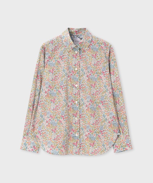 Paul Smith(ポールスミス)の「ウィメンズ リバティプリント 長袖シャツ / 265009 SH169(シャツ/ブラウス・レディース・ブルー/アイボリー・40/38)」の2枚目の写真