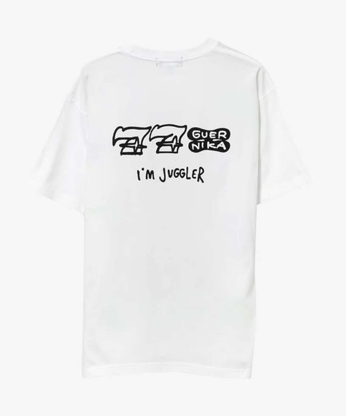 ROYAL FLASH(ロイヤルフラッシュ)の「guernika/ゲルニカ/ツノっちPaint T-shirt(Tシャツ/カットソー・メンズ・ホワイト・XL/L/2XL)」の2枚目の写真