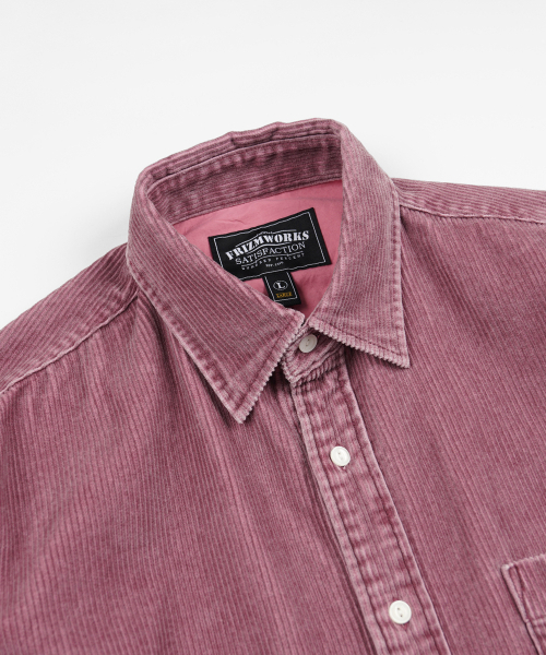 FRIZMWORKS（フリズムワークス）の「PIGMENT 8W コーデュロイシャツ 002 _ ピンク（シャツ/ブラウス・メンズ・その他・SMALL/MEDIUM/LARGE/X-LARGE）」の3枚目の写真