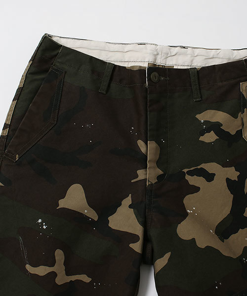 NANO universe（ナノユニバース）の「ハンドリメイクカモショーツ（その他パンツ・メンズ・カーキ/オリーブ・SMALL/LARGE/MEDIUM）」の3枚目の写真