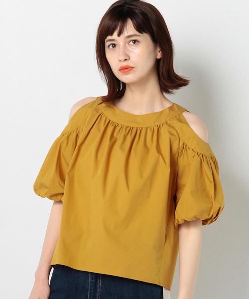 Another Edition（アナザーエディション）の「タイプライタードロップショルダー2/AEMFC タイプライター DROP SLⅡ◆（シャツ/ブラウス・レディース・ホワイト/オリーブ/ブラック/マスタード・FREE）」の4枚目の写真