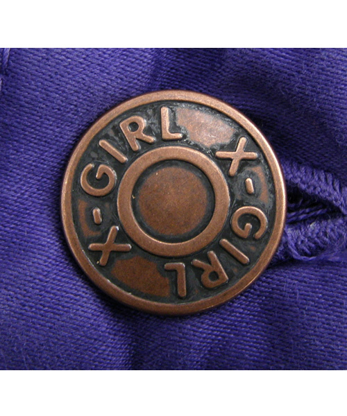 X-girl（エックスガール）の「APPLE POCKET SATIN PANT（その他パンツ・レディース・ブラック/ブルー/パープル/レッド・0/1/2）」の6枚目の写真