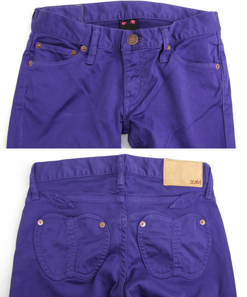 X-girl（エックスガール）の「APPLE POCKET SATIN PANT（その他パンツ・レディース・ブラック/ブルー/パープル/レッド・0/1/2）」の8枚目の写真