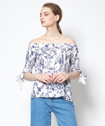 titivate | フラワープリントオフショルダーブラウス(シャツ/ブラウス)
