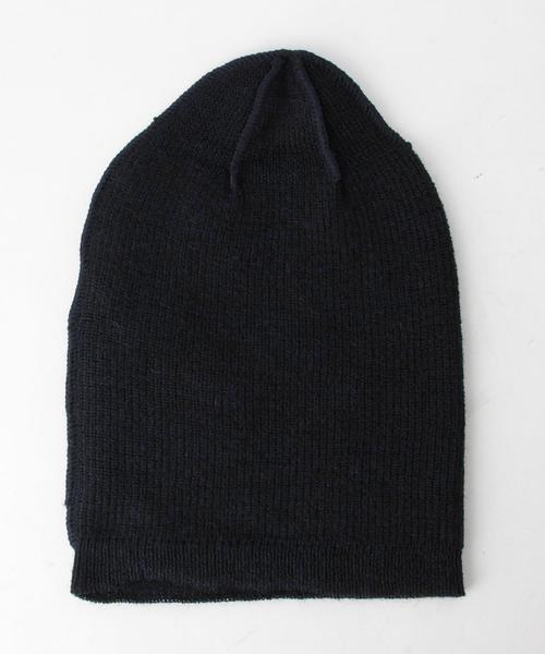 NVy by（ネイビーバイ）の「NVy by(ネイビー バイ) KNIT CAP◆（ニットキャップ/ビーニー・メンズ・ネイビー・FREE）」の2枚目の写真