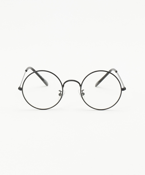 ADAM ET ROPE'（アダムエロペ）の「ラウンドインジェクションメガネ（メガネ・メンズ・シルバー/ブラック・F）」の4枚目の写真