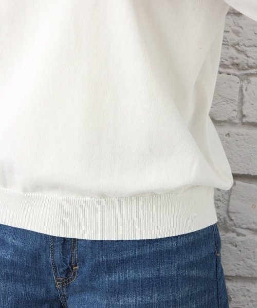 LEPSIM（レプシィム）の「14GナイロンプレーティングVネックプルオーバー　739013（ニット/セーター・レディース・イエロー/ダークネイビー/ピンク/オフホワイト/トップグレー・FREE）」の11枚目の写真