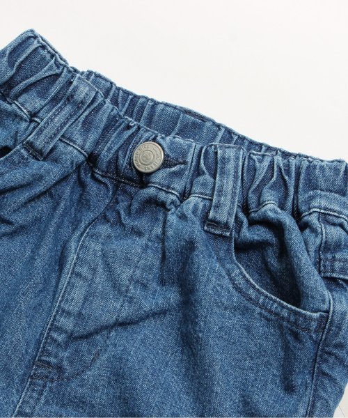 apres les cours（アプレレクール）の「テーパードデニムパンツ 9分丈（デニムパンツ・キッズ・ブルー/ネイビー/サックスブルー・80/90/110/130/100/120）」の12枚目の写真