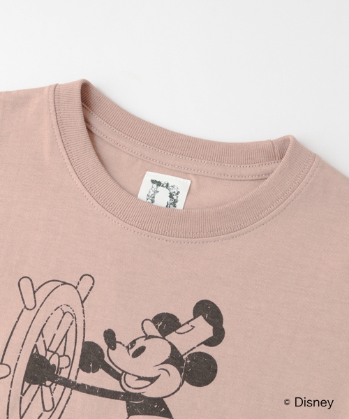 URBAN RESEARCH DOORS（アーバンリサーチドアーズ）の「DOORS　ミッキー/Tシャツ(KIDS)（Tシャツ/カットソー・キッズ・オフホワイト/スミクロ/ピンクベージュ・105/135/120/90）」の9枚目の写真