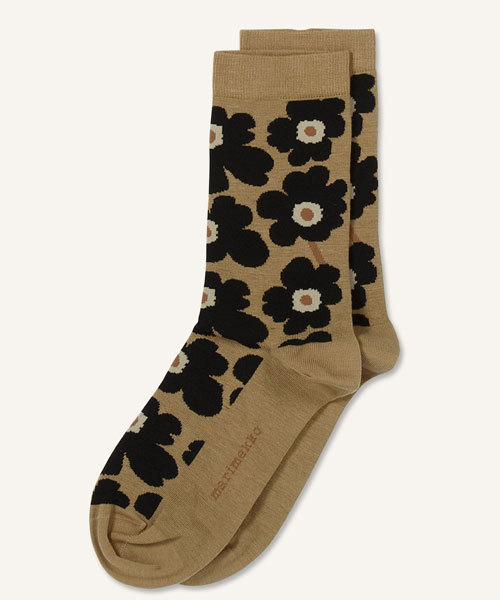 marimekko(マリメッコ)の「UNIKKO / HIETA ANKLE SOCKS (ソックス/靴下・レディース・ベージュ/レッド/アイボリー/ブル-グレ-・40/37/34)」の3枚目の写真