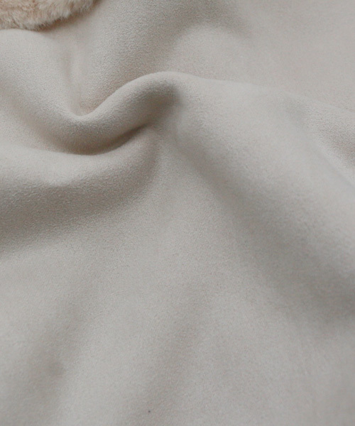 REAL CUBE（リアルキューブ）の「雑誌掲載・フード付きフェイクムートン2WAYコート（その他アウター・レディース・ネイビー/モカ/ライトベージュ・36/38/40）」の12枚目の写真