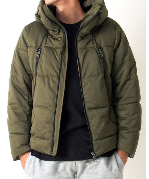 Topism トップイズム の ダウンジャケット 2way ボリュームネック ダブルジップ ダウンジャケット コート Wear