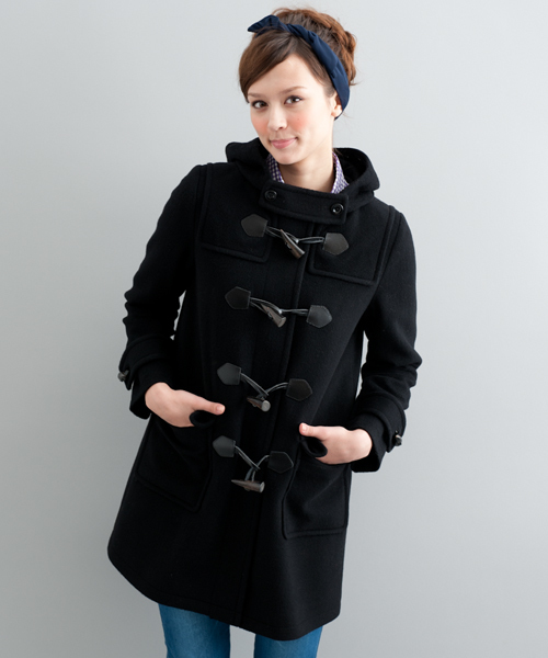 green label relaxing（グリーンレーベルリラクシング）の「◆GO W ダッフルコート（ダッフルコート・レディース・ブラック/ベージュ/マスタード・36/38/40/42）」の2枚目の写真