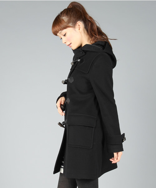 green label relaxing（グリーンレーベルリラクシング）の「◆GO W ダッフルコート（ダッフルコート・レディース・ブラック/ベージュ/マスタード・36/38/40/42）」の4枚目の写真