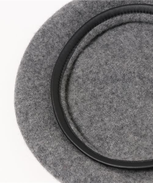 WEGO(ウィゴー)の「WEGO/パイピングベレー帽(ハンチング/ベレー帽・レディース・ブラック/グレー/キャメル/オフホワイト/ワイン・FREE)」の7枚目の写真