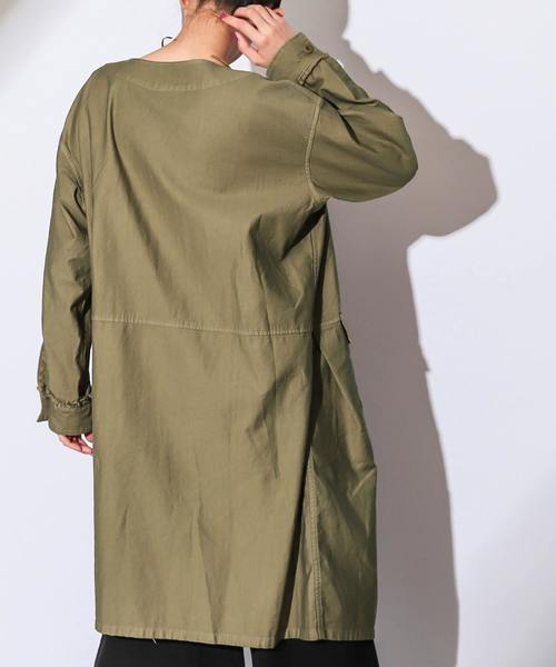 CIAOPANIC（チャオパニック）の「リメイク風バックサテンコート（その他アウター・レディース・ホワイト/ネイビー/カーキ・FREE）」の10枚目の写真