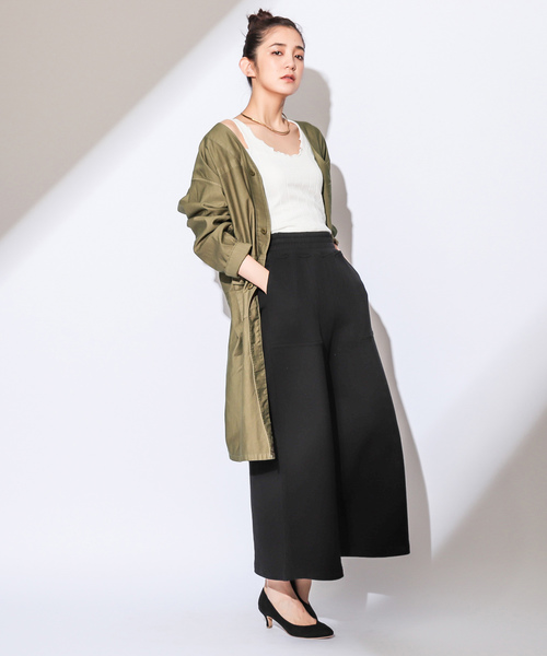 CIAOPANIC（チャオパニック）の「リメイク風バックサテンコート（その他アウター・レディース・ホワイト/ネイビー/カーキ・FREE）」の5枚目の写真