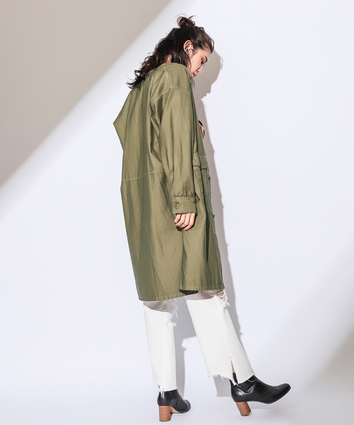 CIAOPANIC（チャオパニック）の「リメイク風バックサテンコート（その他アウター・レディース・ホワイト/ネイビー/カーキ・FREE）」の19枚目の写真