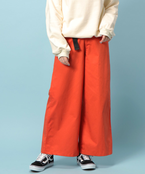 notch.（ノッチ）の「バイオ加工ベルト付きワイドパンツ（その他パンツ・レディース・オレンジ/カーキ/ベージュ・M）」の7枚目の写真
