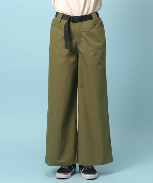 notch.（ノッチ）の「バイオ加工ベルト付きワイドパンツ（その他パンツ・レディース・オレンジ/カーキ/ベージュ・M）」の8枚目の写真