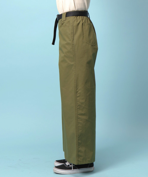 notch.（ノッチ）の「バイオ加工ベルト付きワイドパンツ（その他パンツ・レディース・オレンジ/カーキ/ベージュ・M）」の9枚目の写真