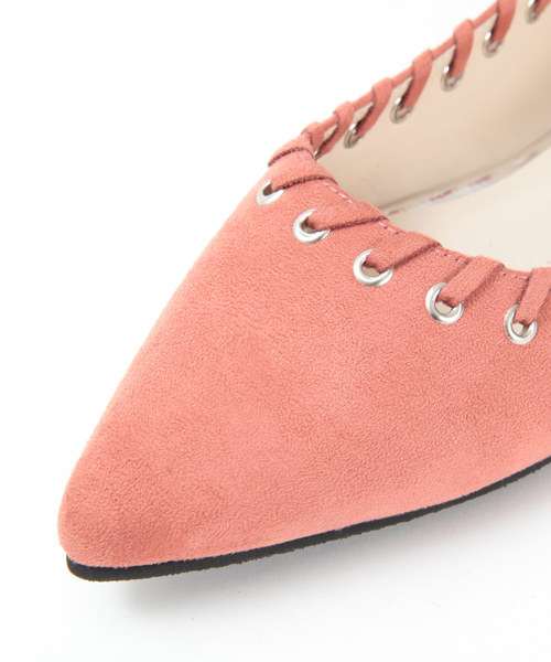 titivate（ティティベイト）の「ﾊﾄﾒﾚｰｽｱｯﾌﾟﾊﾟﾝﾌﾟｽ（パンプス・レディース・ブラック/ピンク/イエロー/ブルー/グリーン/アイボリー/キャメル・LL/S/M/L）」の9枚目の写真