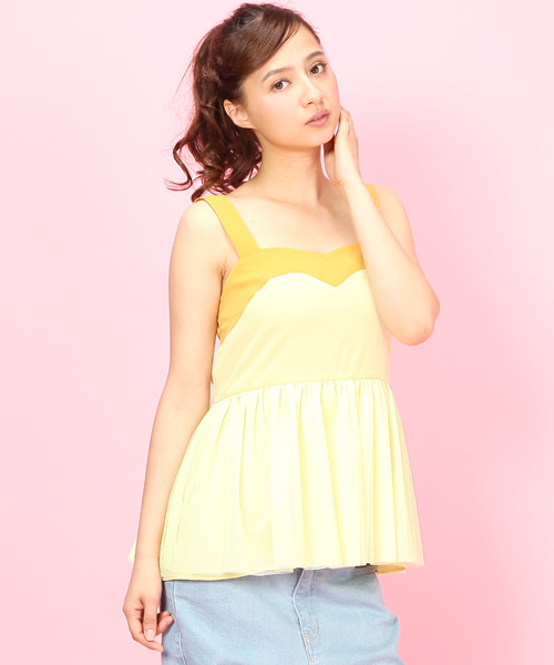 Another Edition（アナザーエディション）の「AE P Nﾁｭｰﾙ CAMI（キャミソール・レディース・ブラック/ナチュラル/イエロー・フリー）」の3枚目の写真