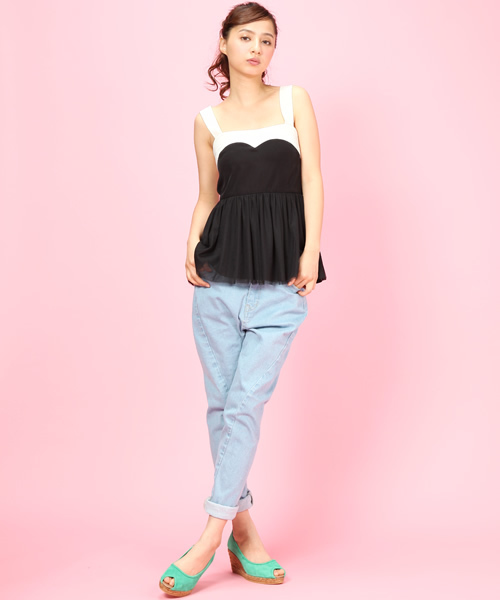 Another Edition（アナザーエディション）の「AE P Nﾁｭｰﾙ CAMI（キャミソール・レディース・ブラック/ナチュラル/イエロー・フリー）」の7枚目の写真