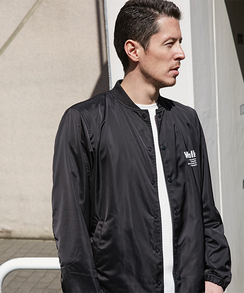 AZUL by moussy（アズールバイマウジー）の「バックプリント衿リブコーチジャケット（その他アウター・メンズ・ブラック/ネイビー・LARGE/MEDIUM/SMALL）」の14枚目の写真