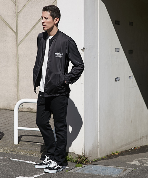 AZUL by moussy（アズールバイマウジー）の「バックプリント衿リブコーチジャケット（その他アウター・メンズ・ブラック/ネイビー・LARGE/MEDIUM/SMALL）」の16枚目の写真