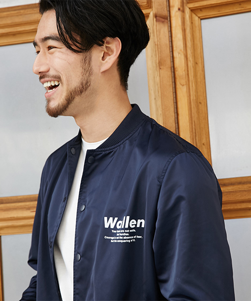 AZUL by moussy（アズールバイマウジー）の「バックプリント衿リブコーチジャケット（その他アウター・メンズ・ブラック/ネイビー・LARGE/MEDIUM/SMALL）」の4枚目の写真